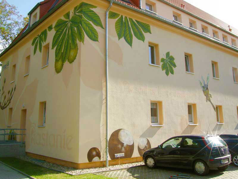 Fassade Kastanienpromenade 2-6 in Merseburg